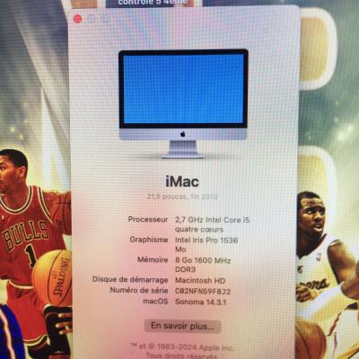 iMac 2013 - Mac os Sonoma